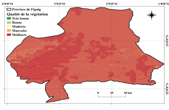 C:\Users\TOSHIBA\Desktop\تتمة خرائط الاطروحة\دراسة حول التصحر\Qualité de végétation.png