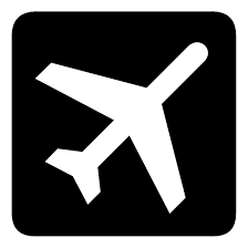 Departure flights airport sign Royalty Free Stock SVG Vector and Clip Art